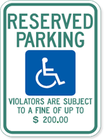 Minnesota Handicapped Parking Sign