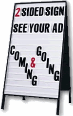 Sidewalk A-Frame Sign Kit - Steel Frame Construction