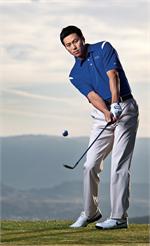 Nike Golf Dri-FIT Shoulder Stripe Polo - Play in comfort and style.