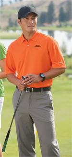Nike Golf Dri-FIT Pebble Texture Polo - Golf in style with this Dri-Fit