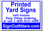 Printed Yard Signs With Frames