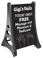 QLA Write On / Wash Off ''A'' Frame Chalk Board