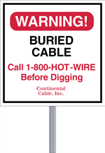Security Yard Sign - Square Shape
