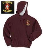 Riverview Pirates - Sport Tek Pullover Hooded Sweatshirt - Maroon