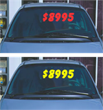 Static Cling Window Numbers - 7.5 Inch