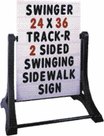 Swinger Sidewalk Sign Kit - White Sign Face
