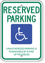 Tennessee Handicapped Parking Sign