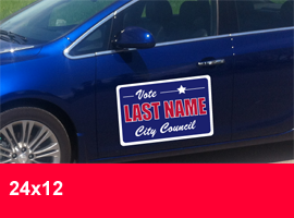 24 inch by 12 inch Car Magnets