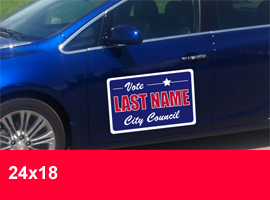 24 inch by 18 inch Car Magnets