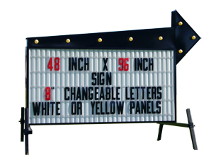 A-6 Arrow Portable Roadside Sign (40 inch x 72 inch Sign Face)