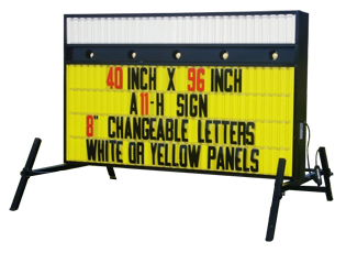 A-11 Portable Roadside Sign with Headliner