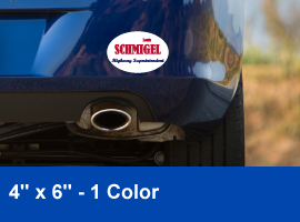 Bumper Sticker Special - 4 inch x 6 inch - Oval - 1 Color