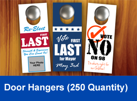 Special Campaign Door Hangers - 250 Quantity