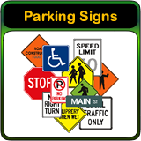 No Parking Signs, Street Signs, and Traffic Signs