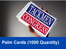 1000 Palm Cards - 4 inches by 6 inches