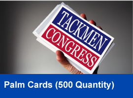 500 Palm Cards - 4 inches by 6 inches