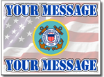 Design Your Coast Guard Yard Signs Online