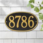 Oval Round Design Personalized Address Plaque