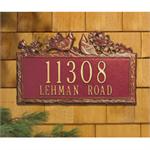 Woodland Cardinal Design Personalized Address Plaque