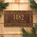 Oakleaf Design Personalized Address Plaque