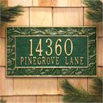 Pinecone Design Personalized Address Plaque