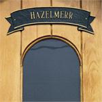 Ribbon Design Personalized Address Plaque