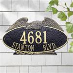 Eagle Oval Design Personalized Address Plaque