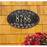 Ivy Oval Design Personalized Address Plaque
