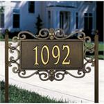 Mears Fretwork Design Personalized Address Plaque