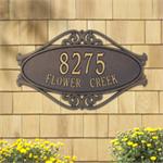 Hackley Fretwork Design Personalized Address Plaque
