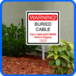 Aluminum Security Yard Signs