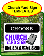 Church Yard Sign Templates