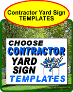 Contractor Yard Sign Templates