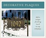 Decorative Address Plaques by Whitehall Products