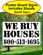 Poster Board Signs includes Stakes