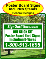 One Click Kits - Poster Boards with Stakes