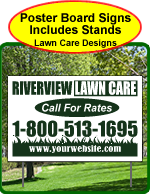 One Click Kits - Lawn Care Poster Board Signs