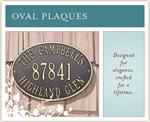 Oval Style Personalized Address Plaques