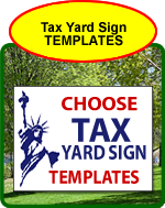 Tax Yard Sign Templates