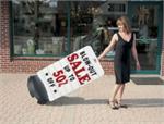 Tip 'N Roll Sidewalk Sign.