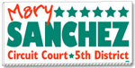 24 x 12 inch sign great for use as a political yard sign.