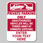 Private Parking Sign Designer