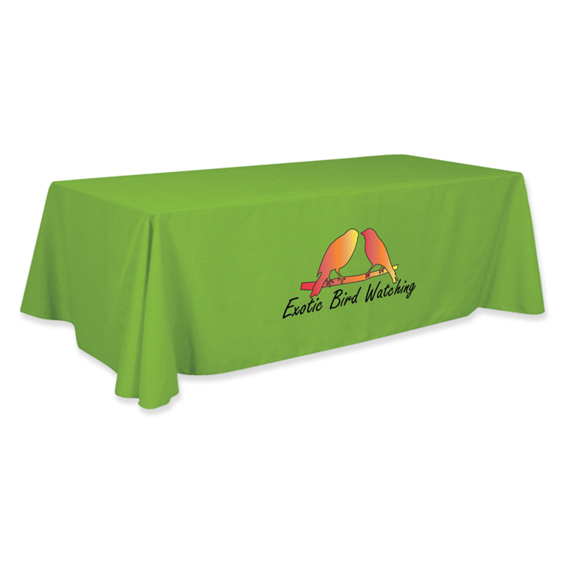 Table throws printed Full Color for 8 Foot Trade Show Tables