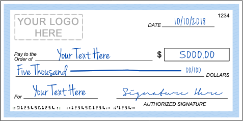 Giant Checks Big Checks Oversized Checks