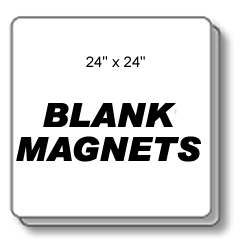 Magnetic Car Sign - 24'' x 24 Blanks