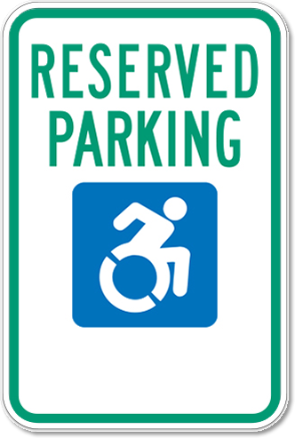 new york reserved parking with handicap symbol sign reserved symbol