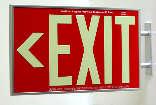 exit signs for buildings