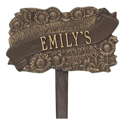 TLC Garden Personalized Lawn Plaque