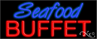 Seafood Buffet Neon Sign - Regular Design