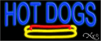 Hot Dogs Neon Sign - Regular Design for the Fourth of July